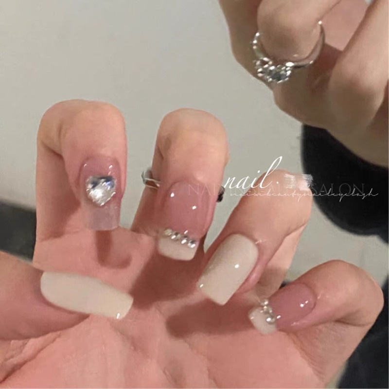 Kuku Palsu 【 B54，lem cair】Nikah Wedding False Nailart Pengantin Tangan