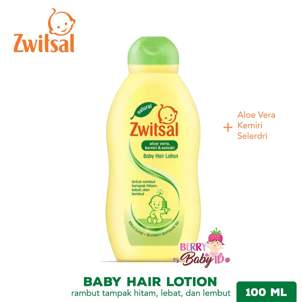 Zwitsal Natural Baby Hair Lotion Losion Rambut Bayi 100ml ZWT002 Berry Mart