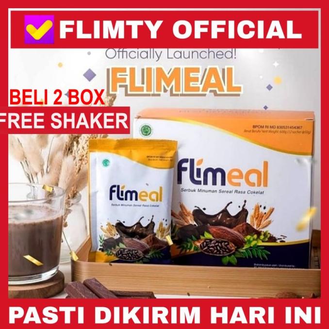 Flimeal Flimty Sereal Diet Rasa Cokelat Pengganti Makan 10 SHACET BEST