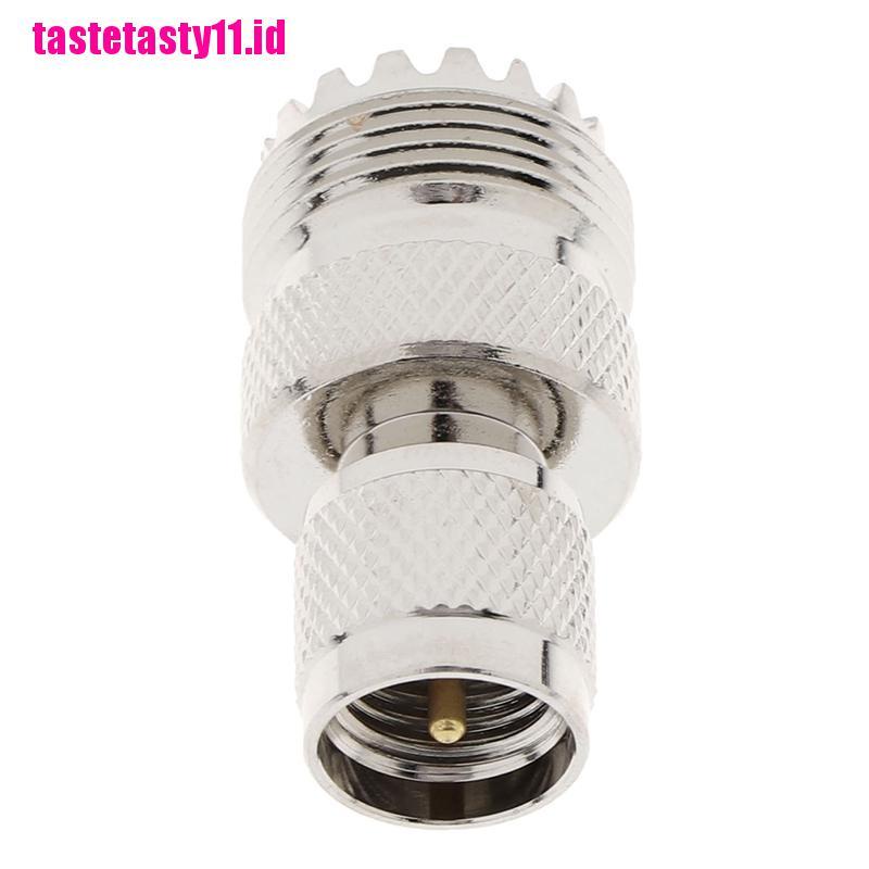 1 Pc Konektor RF Mini UHF Male plug Ke UHF SO-239 Female Lurus