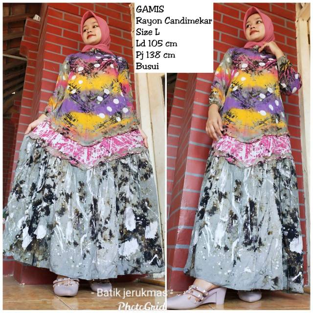 GAMIS TWILL RAYON CANDI MEKAR