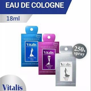 VITALIS POCKET EAU DE COLOGNE 18ml London, Moscow, Milan - Parfum Saku