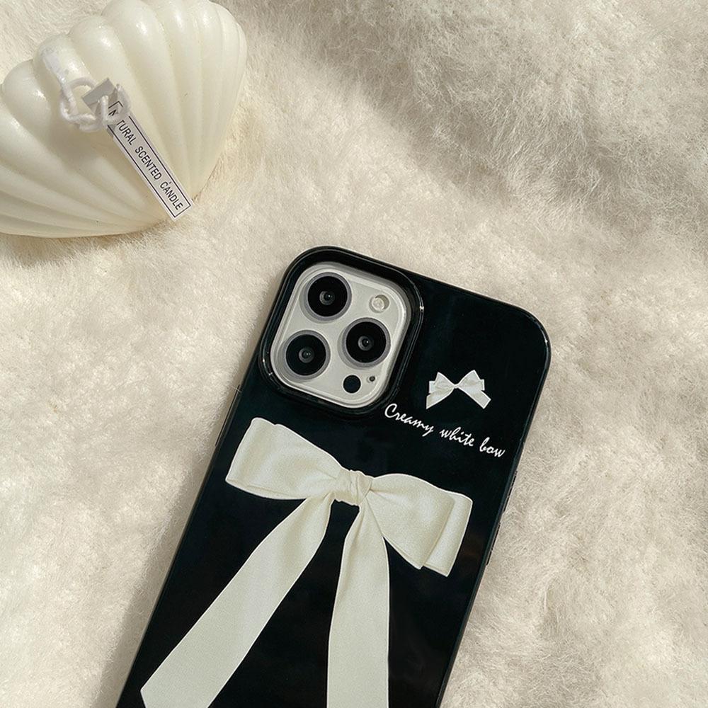 Soft Case Silikon Glossy Warna Hitam Anti Kotor Shockproof Cover Proteksi Kamera Iphone