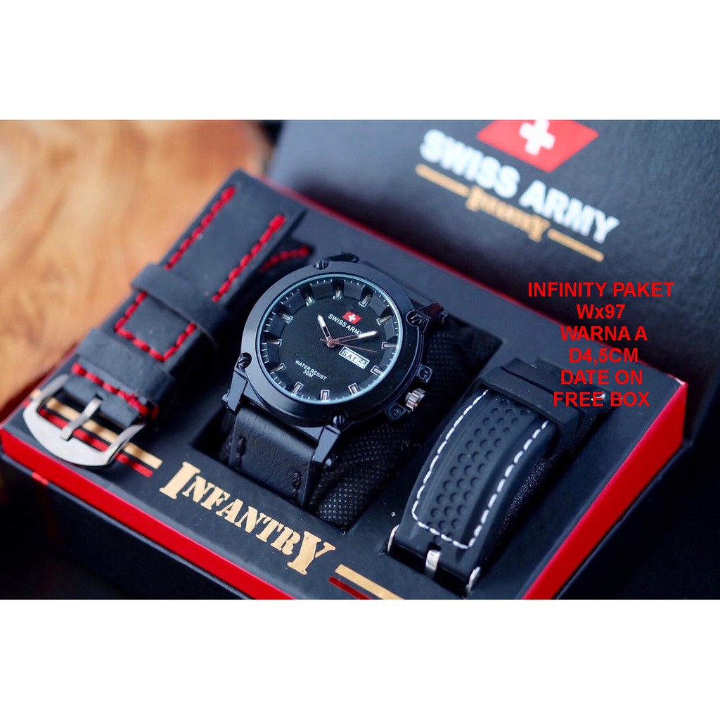 JAM TANGAN PRIA INFINITY PAKET FREE TALI