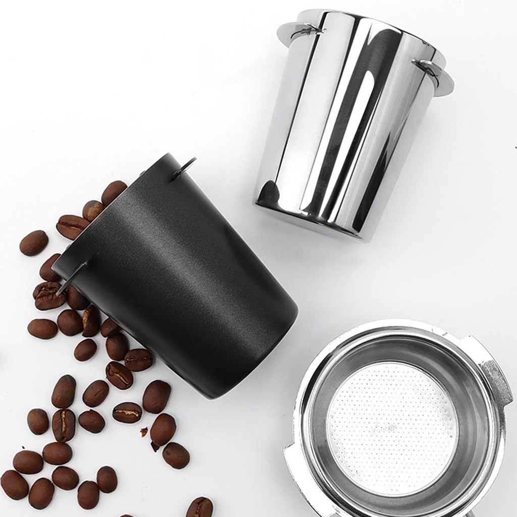 Lanfy Dosing Cup Tempat Makan Bubuk Barista Stainless Steel Anti Korosi Anti Karat Espresso Maker