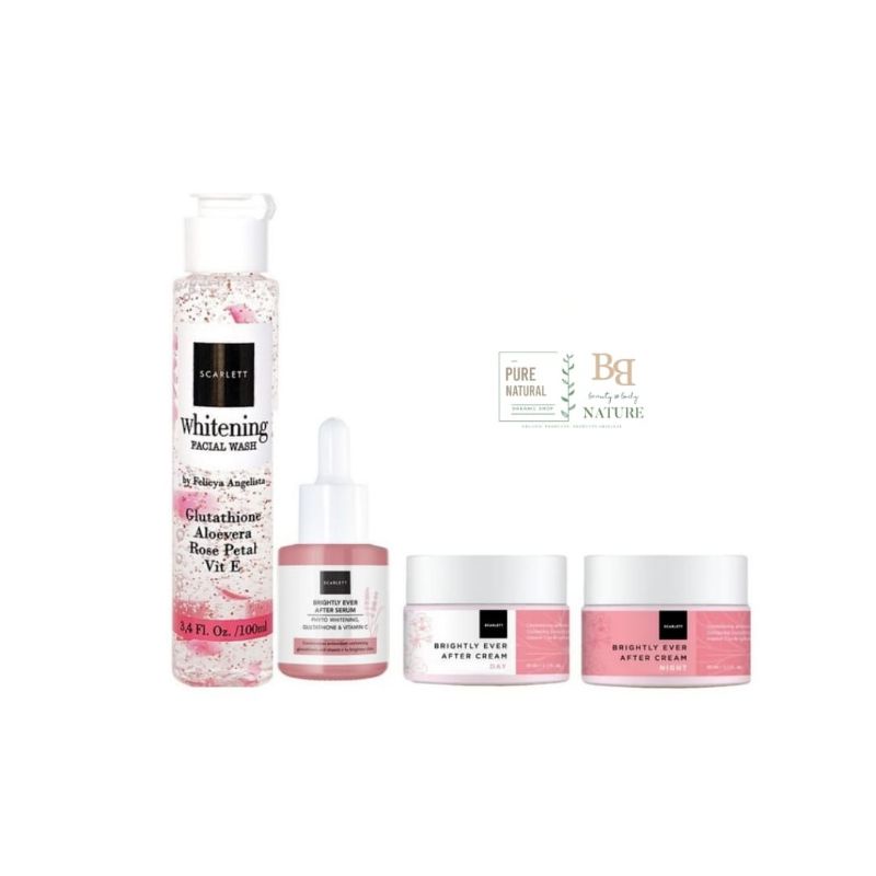SCARLETT WHITENING FACE SKINCARE PAKET WAJAH 4 in 1 BPOM