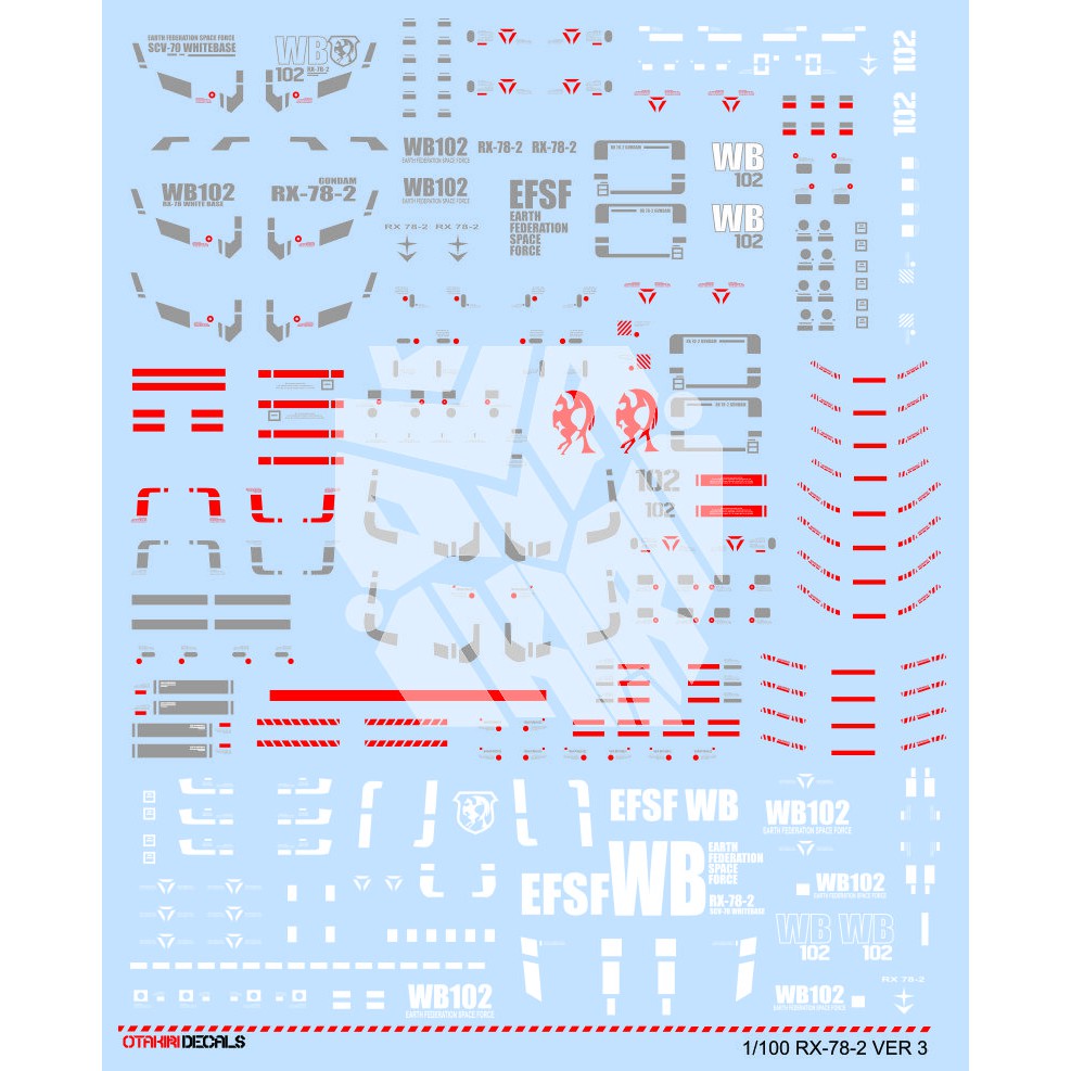 RX 78 VER 3 DECAL