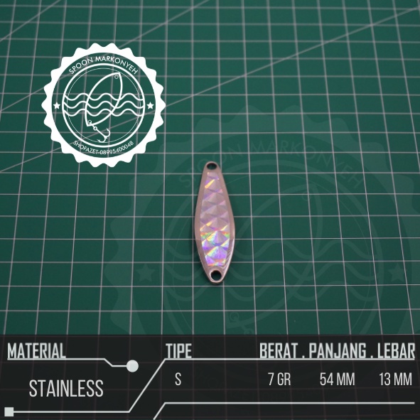 SPOON LURE STAINLESS 7 GR S