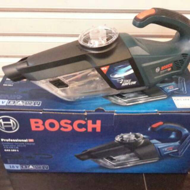 Bosch Vacuum Cleaner Baterai GAS 18 V-1 Cordless Vacuum UNIT ONLY