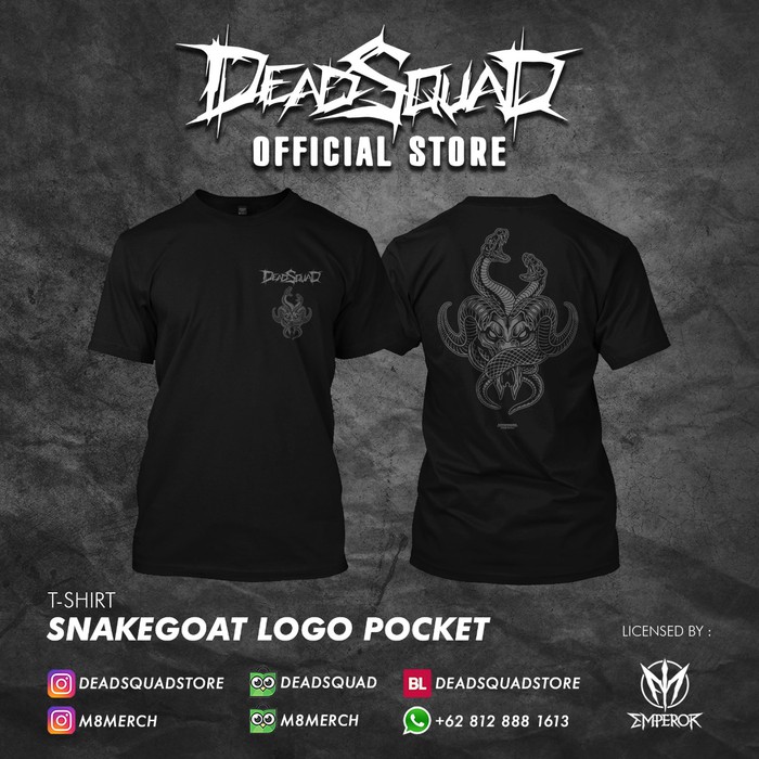 T-shirt DeadSquad Snakegoat Logo Pocket - -