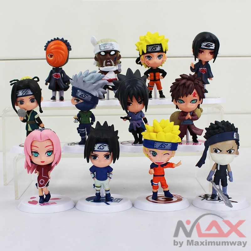 Action Figure Naruto 6 PCS Model Model 18 Koleksi Mainan Pajangan Unik Kartun Jepang Hero Konoha