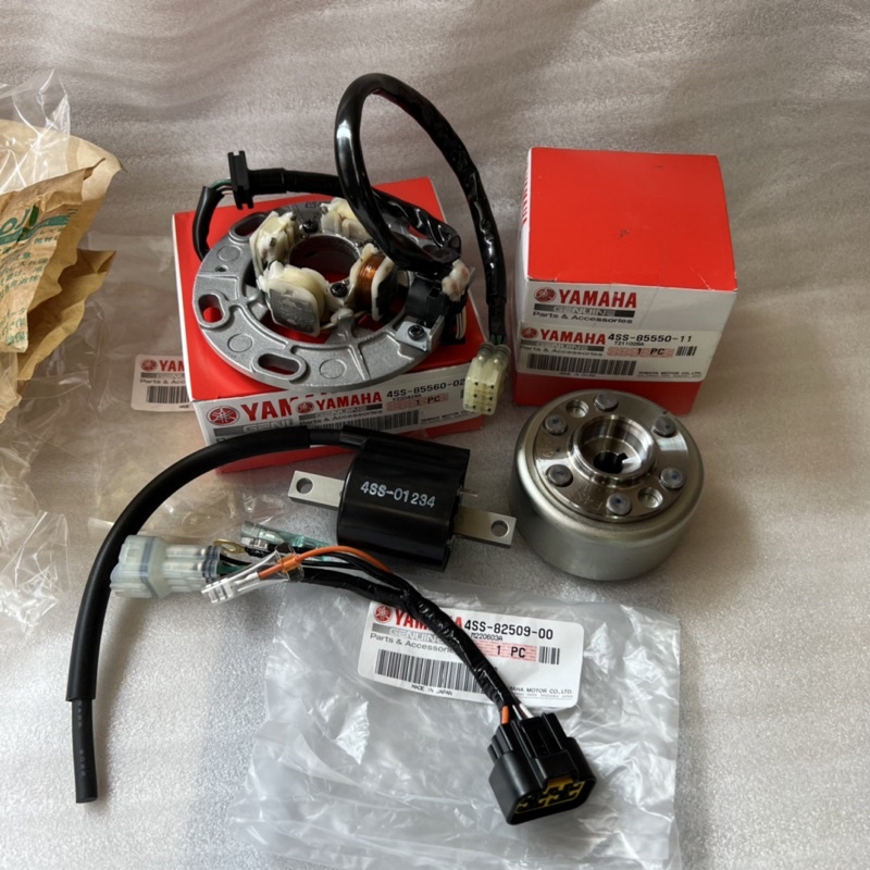 PAKET PENGAPIAN YZ 125 4SS ORIGINAL JAPAN SET SPULL MAGNET KOIL SOKET