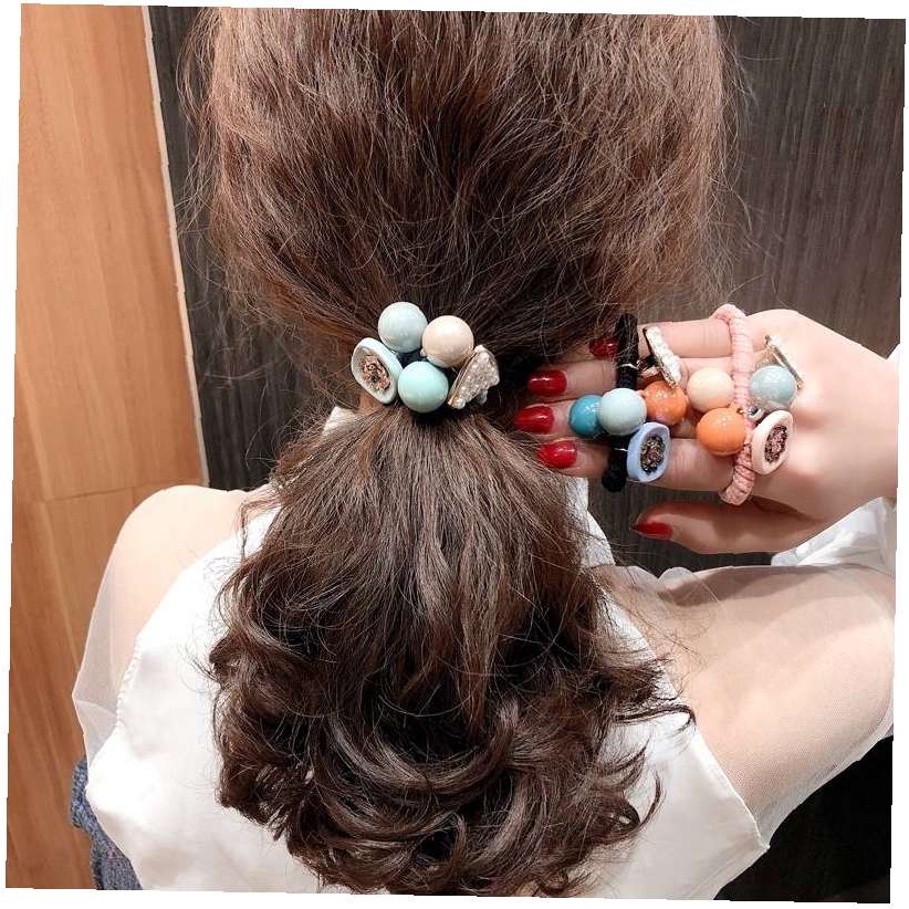 Best Selling Dongdaemun Headline Candy Color Tie Hair Headdress Rubber Band Hair Accessories Cute Tr