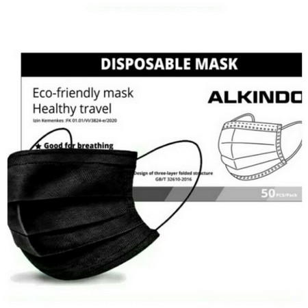 Disposable Facemask 3ply Warna Antivirus