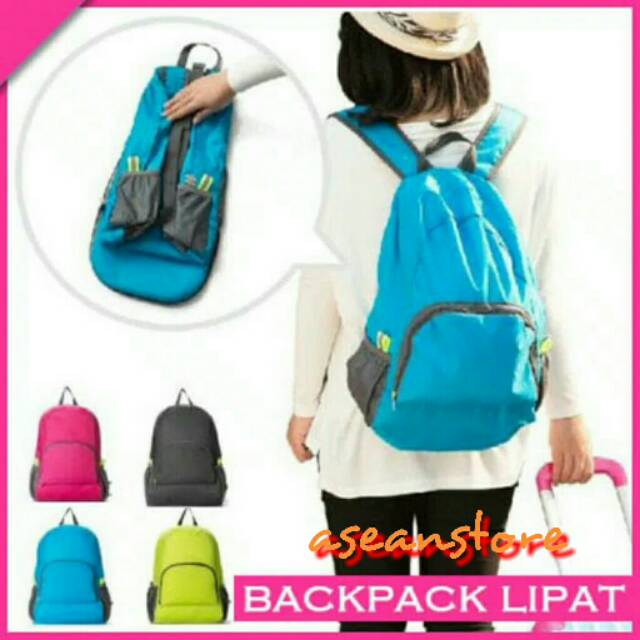 Tas Ransel / Backpack Lipat Portable tas ransel lipat ransel lipat travel bag travel lipat