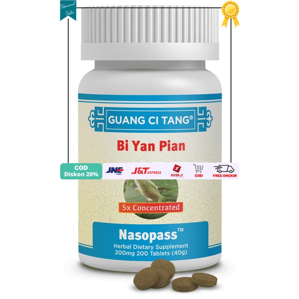 

◾COD◾ Obat Sinus / Obat Sinusitis Herbal Natural Bi Yan Pian - NASOPASS