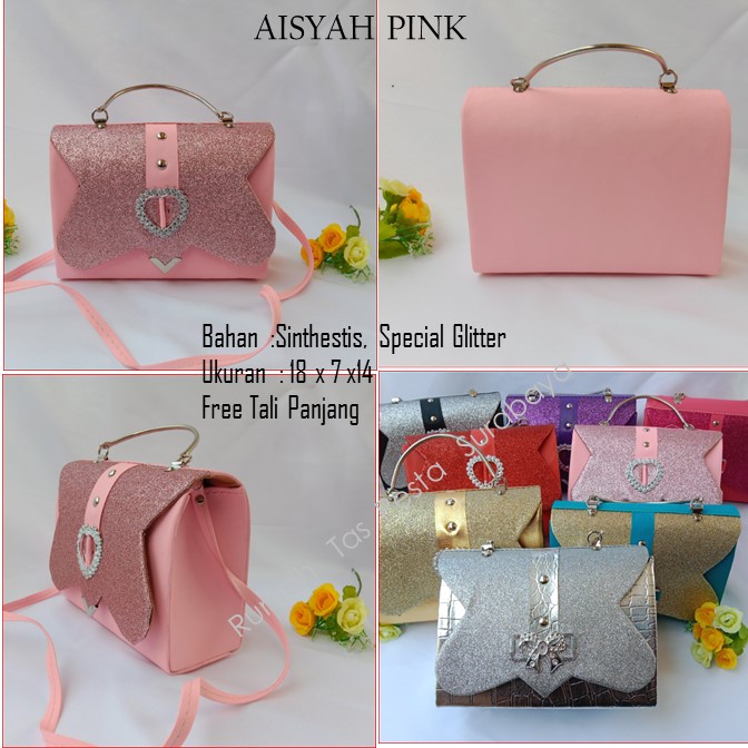 Tas Home Made ,Tas Pesta,Tas kekinian,AISYAH PINK