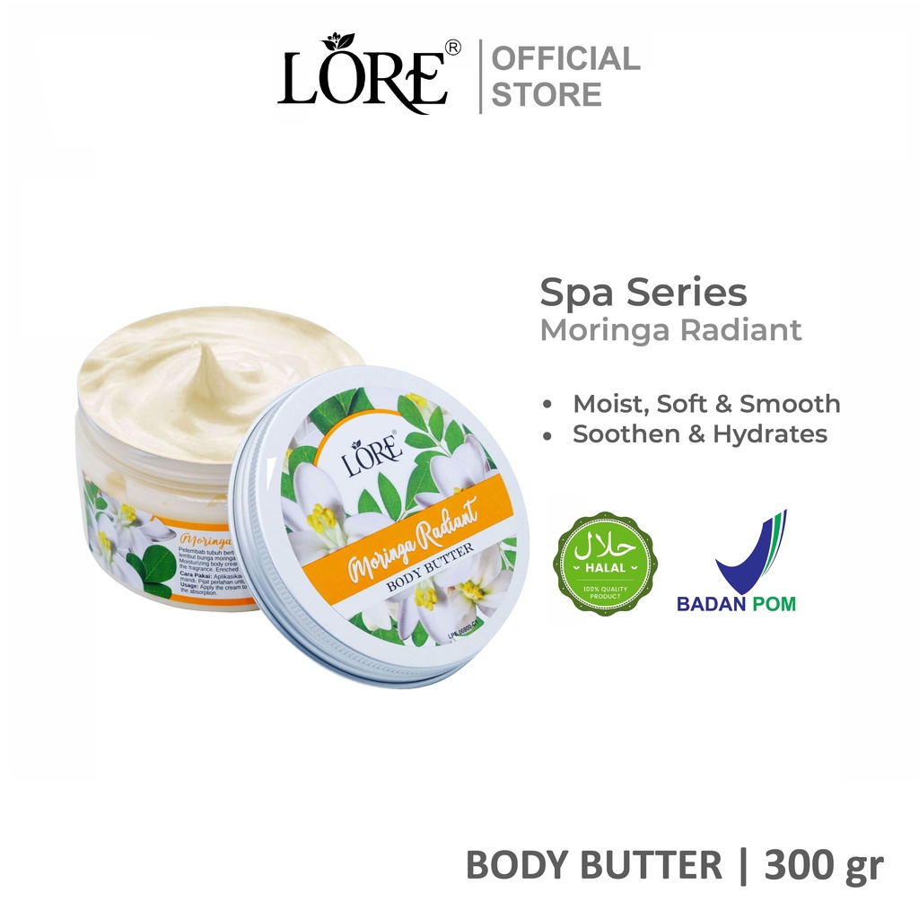 LORE Moringa Radiant Body Butter 300 gr