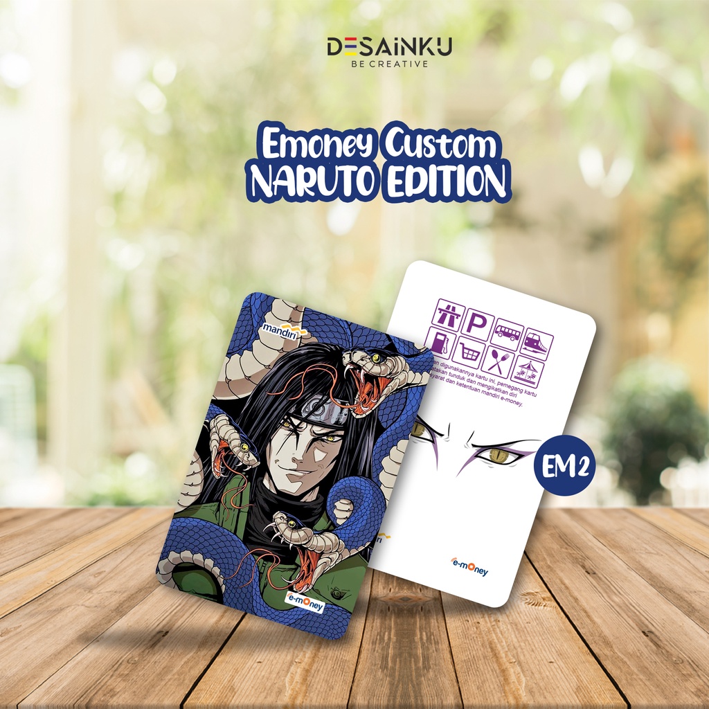 E-money NARUTO Edition / Emoney Anime game / Kartu E-Toll Murah / FLAZZ / TAPCASH / TAP CASH / BRIZZI