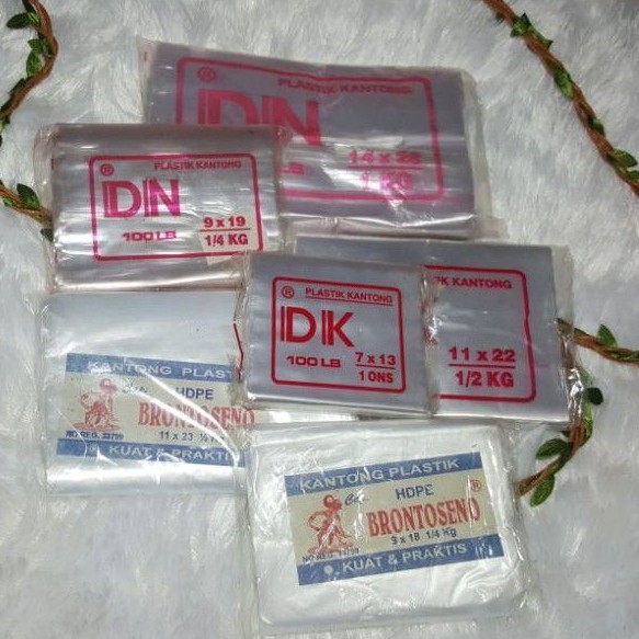 

Plastik DN/DK/Brontoseno Bening/Matte 1/4kiloan