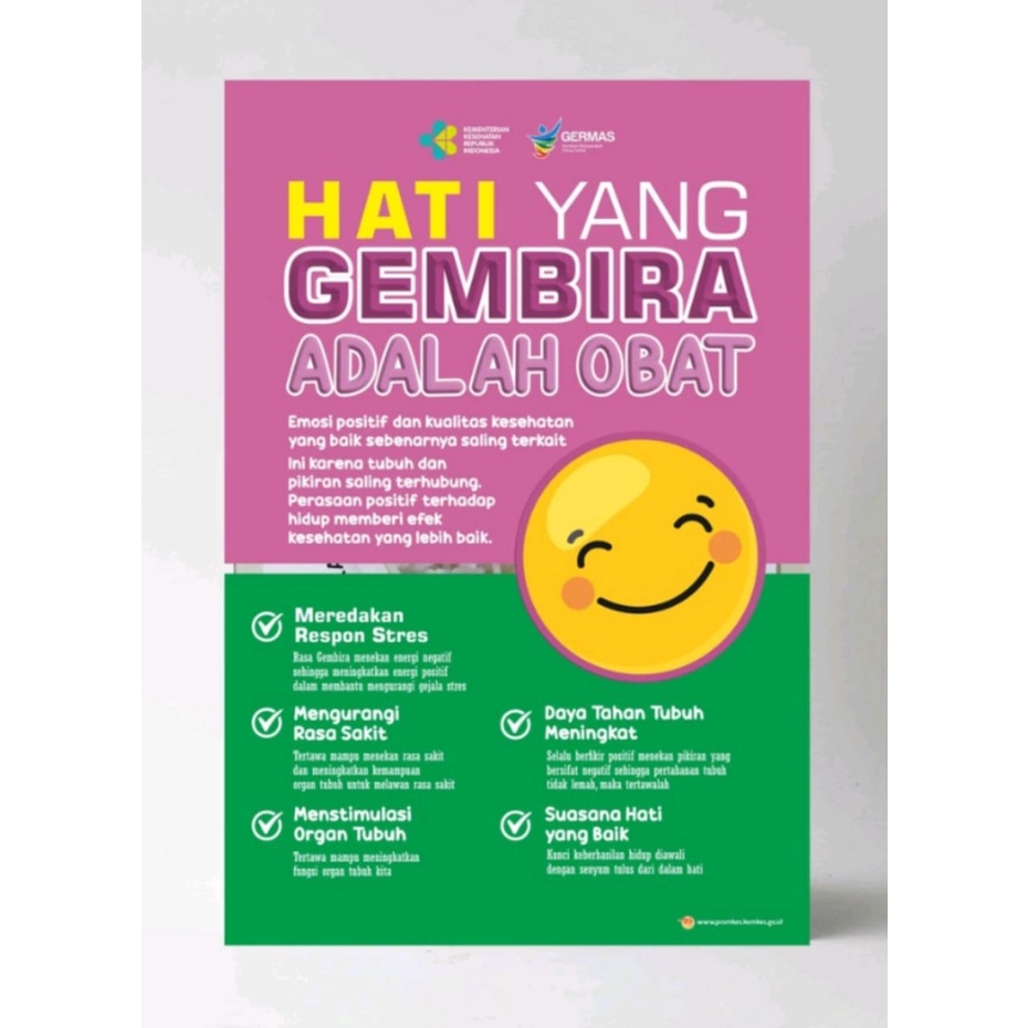 Poster Hati Yang Gembira Adalah Obat