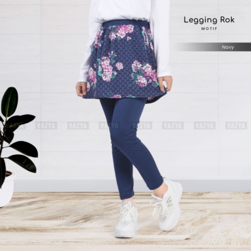 legging rok motif fashion wanita sport hijab celana olahrana senam