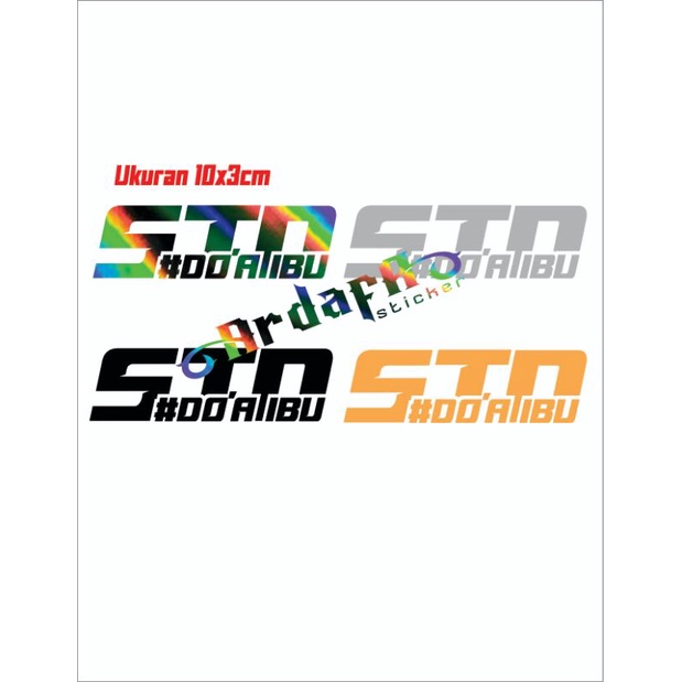 STD DO'A IBU STICKER CUTTING STIKER MOTOR