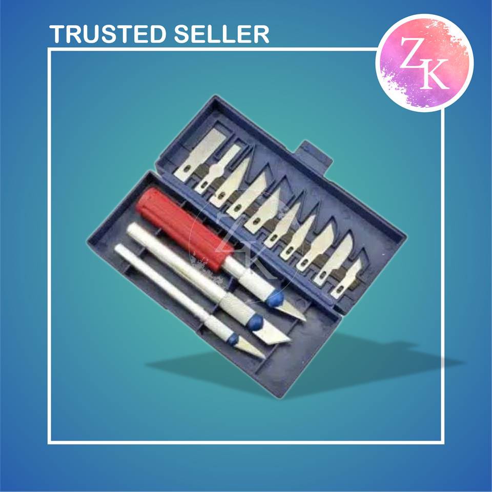 Pisau Ukir ( PU) Pen Cutter Set Pisau Ukir Pen Cutter Bonsai Kelapa