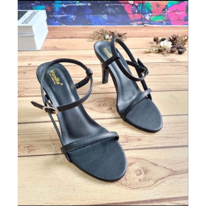 ABBUSHOES Kf 01-  higheels sendal tali  wanita 9cm