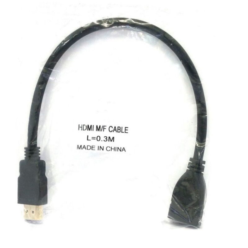 Kabel Sambungan HDMI 30cm - Cable Extension HDMI Male to Female