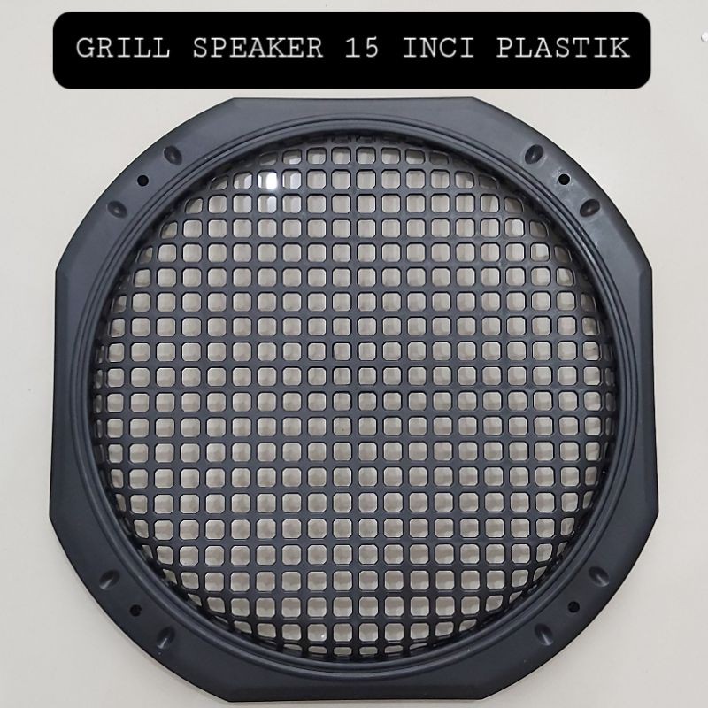 Ram Tutup Speaker 15 Inci Pangkon Grill Speker Plastik Bonus Sekrup