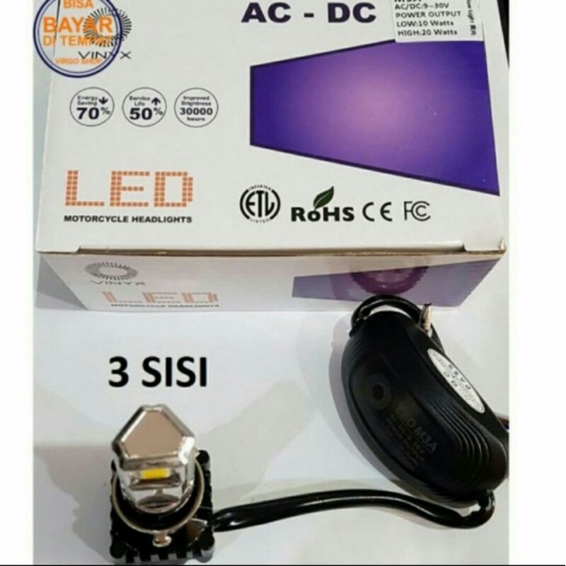 LAMPU LED VINYX 3 SISI YELLOW