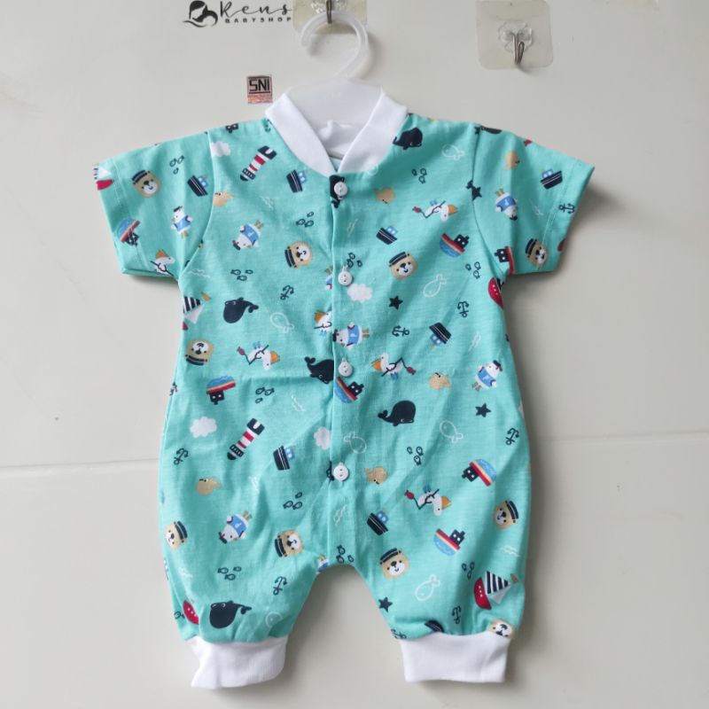 SNI TOKARI Setelan baju celana lengan pendek / panjang halus jumper kancing depan anak bayi newborn baru lahir