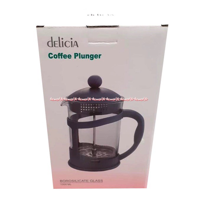 Delicia Fresh Press 600ml Cangkir Mengaduk Membuat Teh Pembuat Kopi