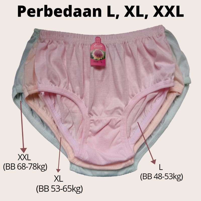6pcs Celana dalam PIYOPI polos WM / Celana dalam polos