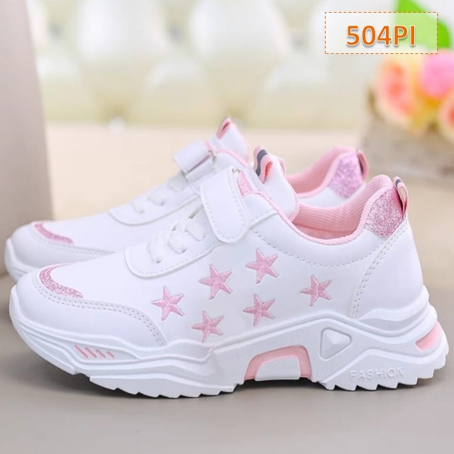 Sepatu Sneaker Anak Six Stars Cewek Cowok Biru Pink (504)