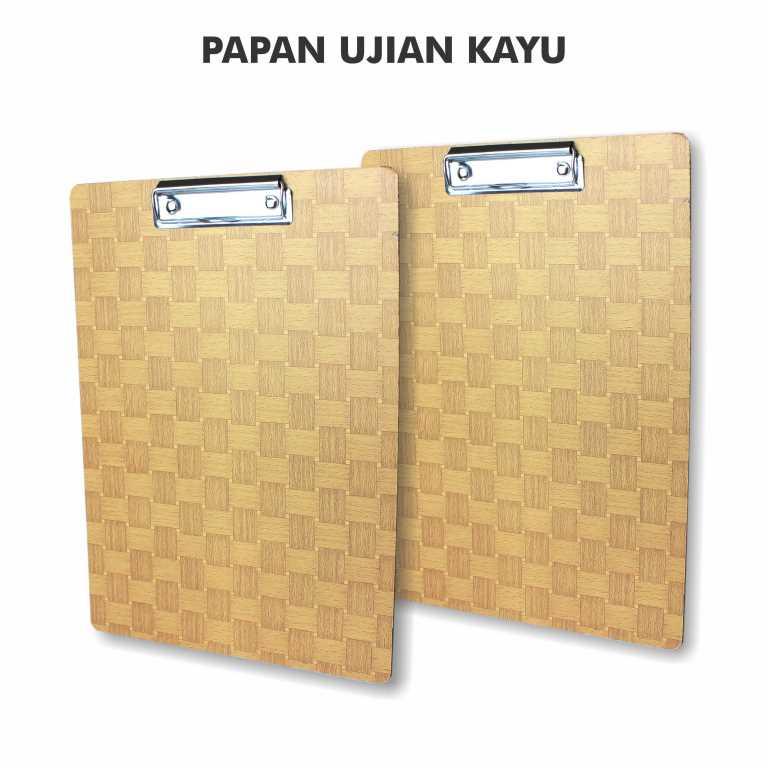 

Clipboard Alas Ujian Papan Jalan Ukuran F4 Folio Coklat Dengan Penjepit