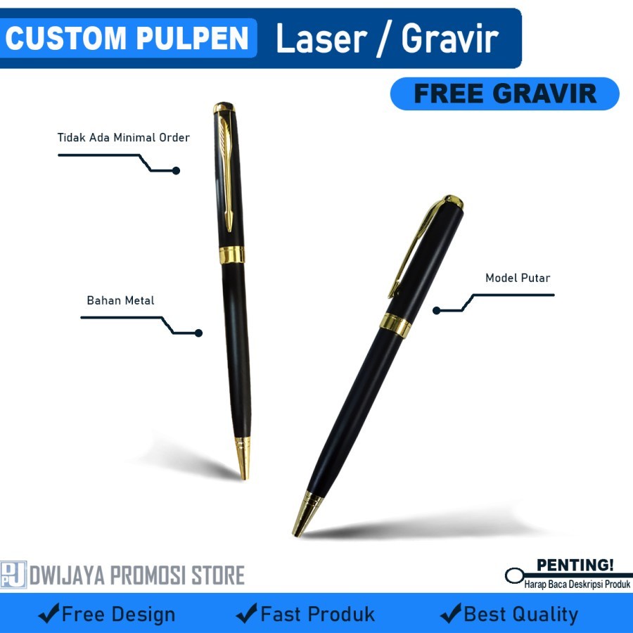 

Pulpen Model Parker Sonnet Pulpen metal promosi Free Grafir nama dan box exklusive Murah