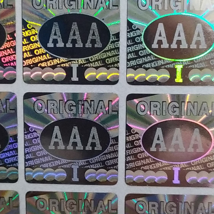 

stiker hologram Original AAA