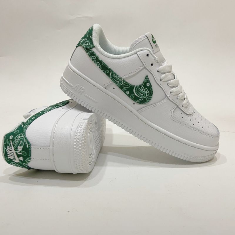 Nike Air Force 1 Low White Green Paisley