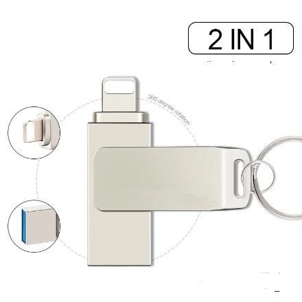 Kingston Usb Flash Drive Otg 2 in 1 1 Untuk iPhone / Laptop