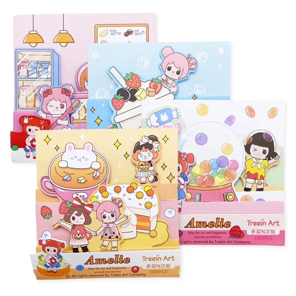 

Scoop Sticky Note Kertas Pesan (dengan lem, mudah dilepas) Amelie 41240900