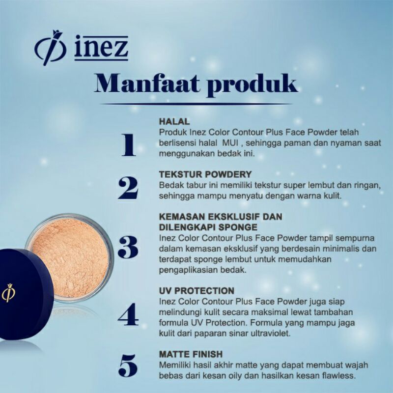 ❤️GROSIR❤️ INEZ Color Contour Plus Face Powder