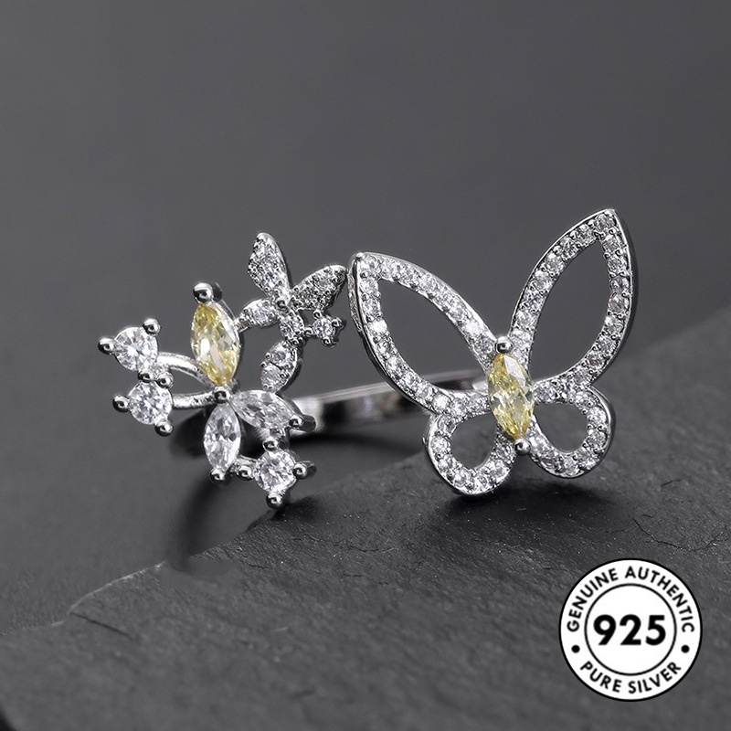 Cincin Sterling Silver 925 Model Kupu-Kupu Untuk Wanita