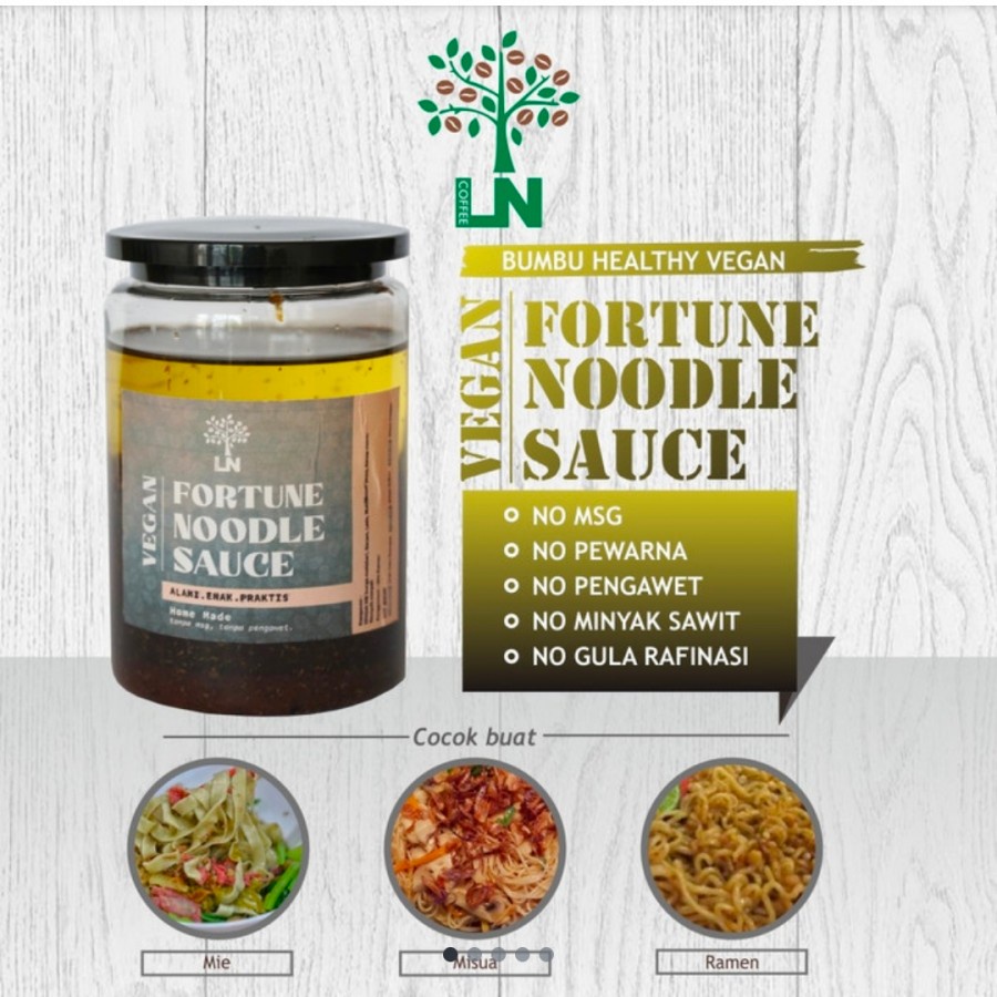 

Premium Vegan Fortune Noodle Sauce / Bumbu Mie Instan Sehat 250 Gr
