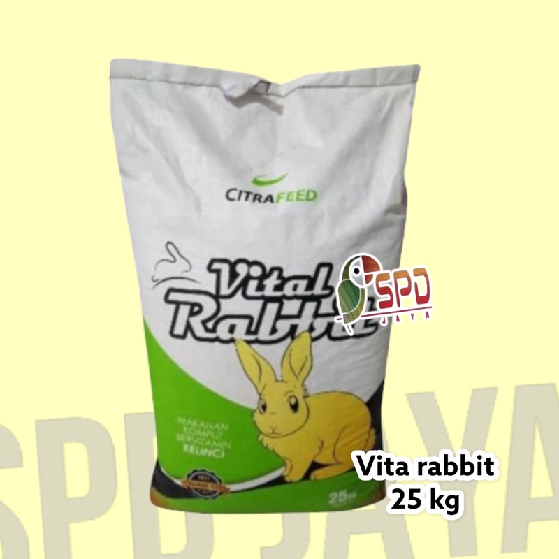 VITAL RABBIT 25kg - PAKAN KELINCI KARUNGAN VITAL RABBIT