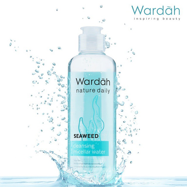 Wardah Nature Daily Seaweed Cleansing Micellar Water - Micellar Water dengan Seaweed  - BISA COD