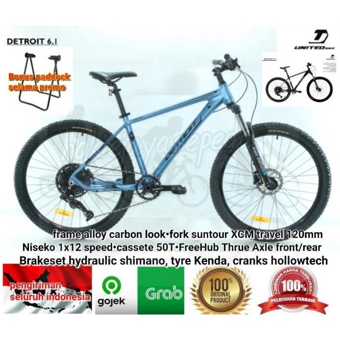 Sepeda Gunung 27,5 United Detroit 6.1 1X12Speed/ Hollowtech/ Hydraulic Diskon R10