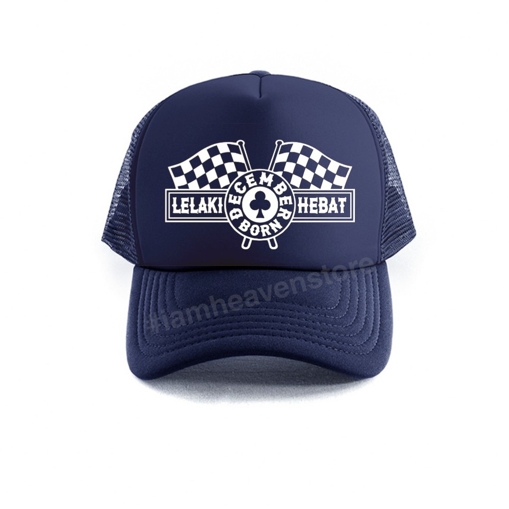 Topi Trucker Jaring Ultah Desember Lelaki Hebat Terbaru Hadiah Ulang Tahun