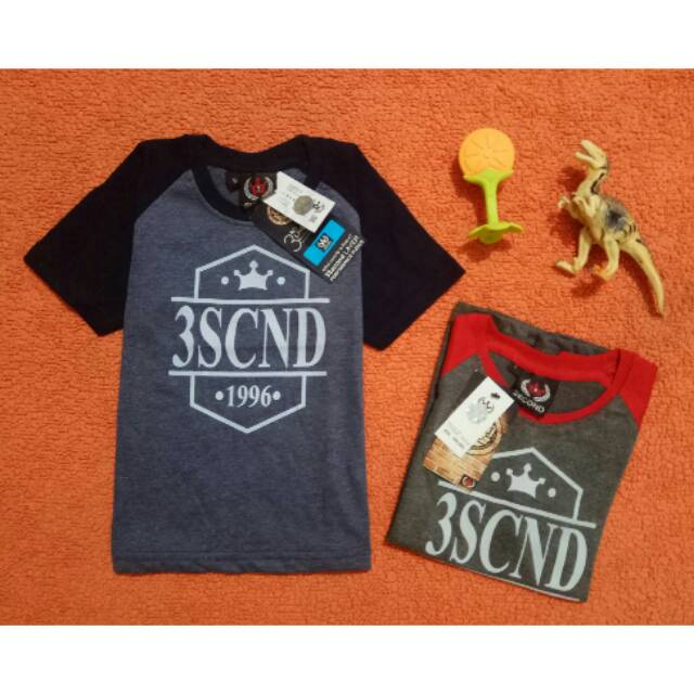 Kaos distro anak three second 3sco 3second